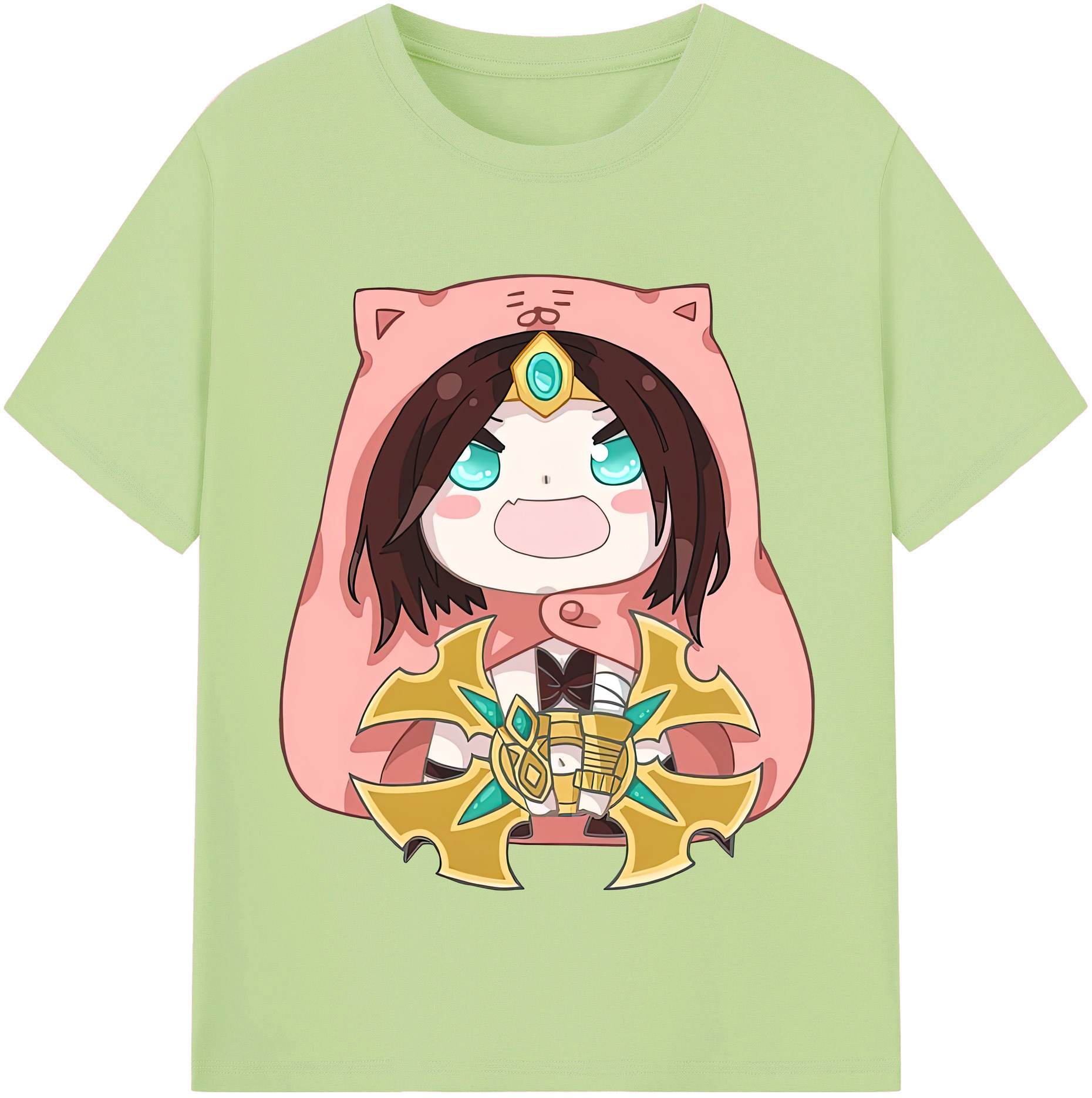 リーグ・オブ・レジェンド League of Legends LOL 綿100％半袖Tシャツ（フロントプリント）